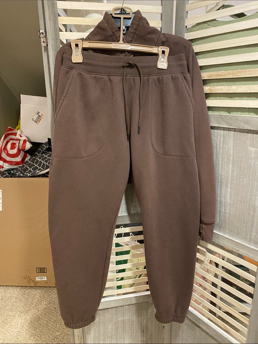 2 piece worn once jogger set sz med
